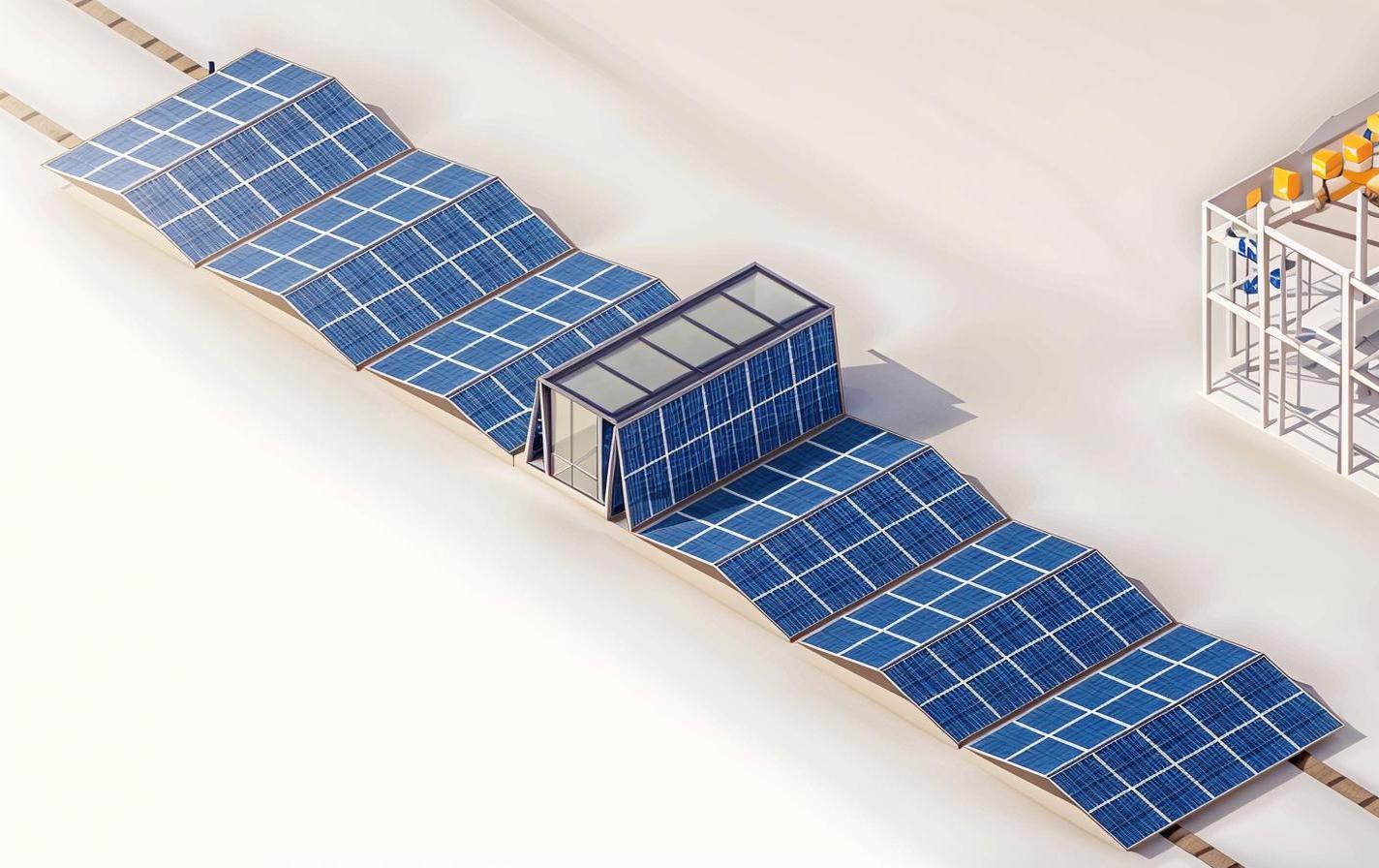 Solar Container Unfold System